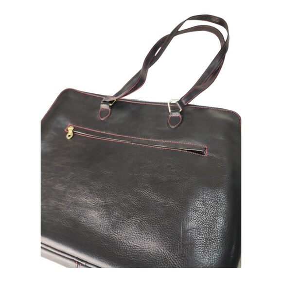 Tangaroa Venezia Terrida Brown leather Large tote bag made in Italy EUC Elegant - Picture 12 of 13